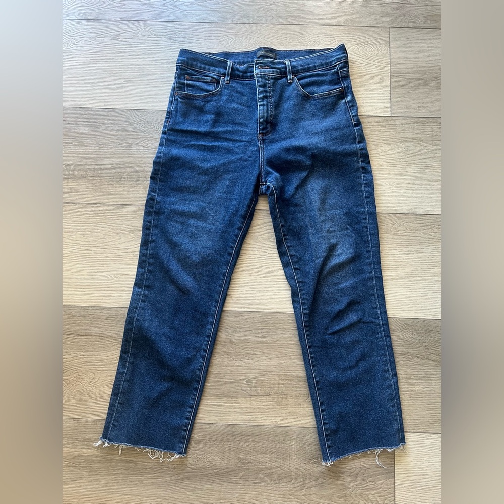 Ann Taylor High Rise Straight Jeans Classic Denim Style